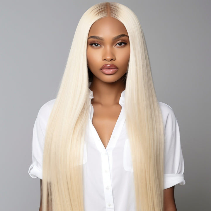 פאת קלוז'ר בלונד ברזילאית HD לייס 5X5 חלק