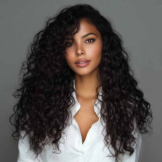 פאת פרונטל בורמי HD לייס 13X4 מתולתל בצפיפות 180% / 250%