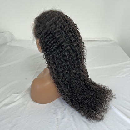 פאת פרונטל בורמי HD לייס 13X4 מתולתל בצפיפות 180% / 250%