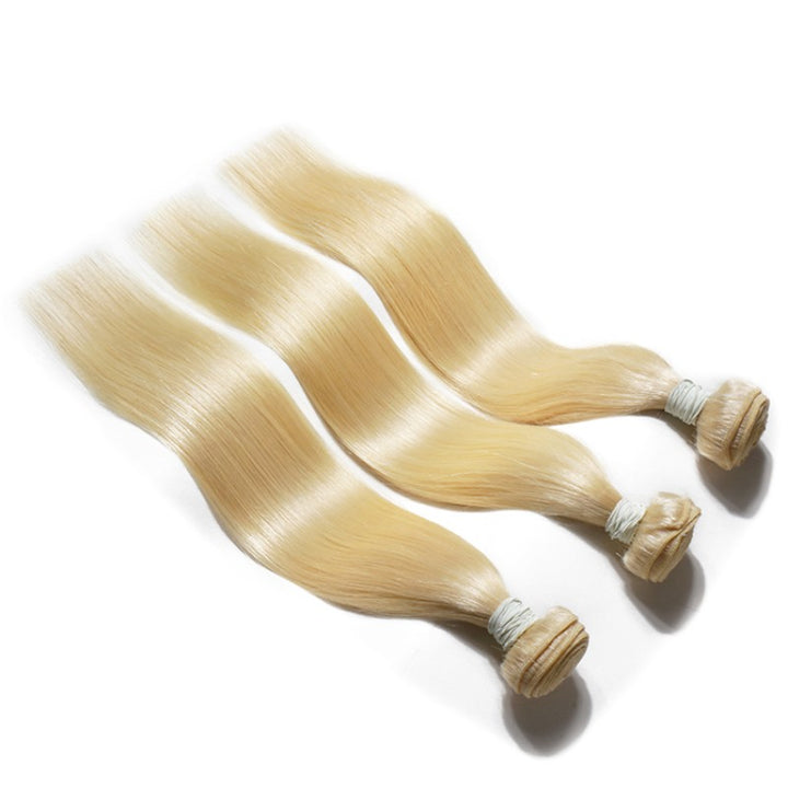 תוספות שיער טרס ברזילאי חלק : בלונד 613#