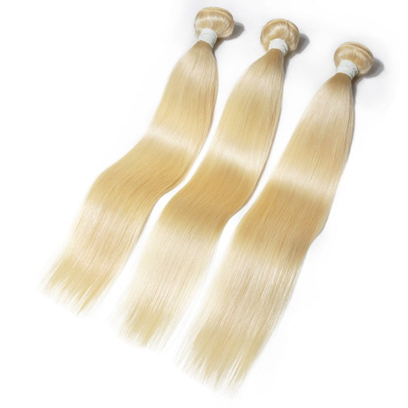 תוספות שיער טרס ברזילאי חלק : בלונד 613#