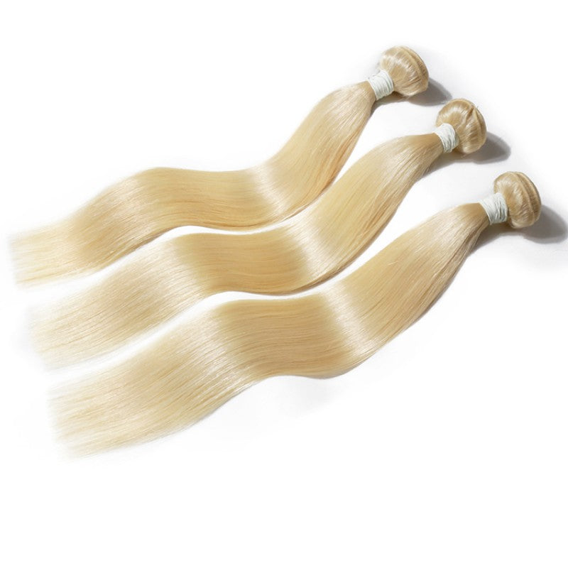 תוספות שיער טרס ברזילאי חלק : בלונד 613#