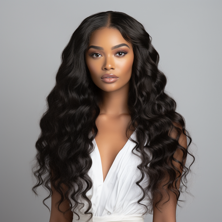 פאת קלוז'ר ברזילאית HD לייס 5X5 גלי עדין