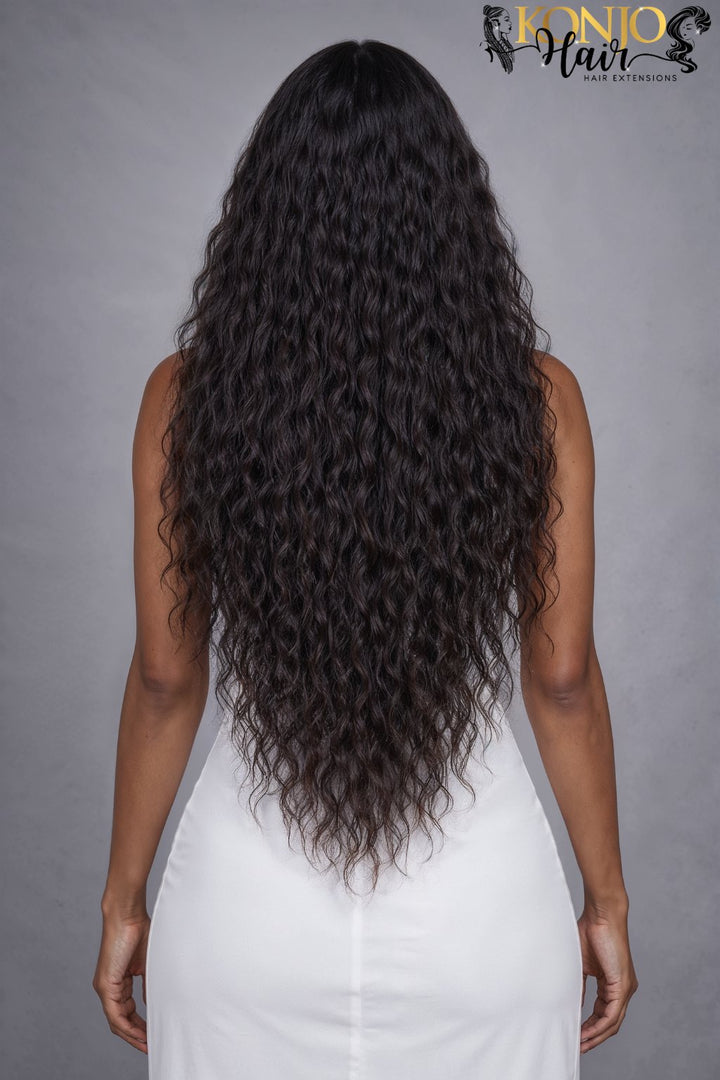 תוספות שיער גולמי - טרס הודי מתולתל עדין